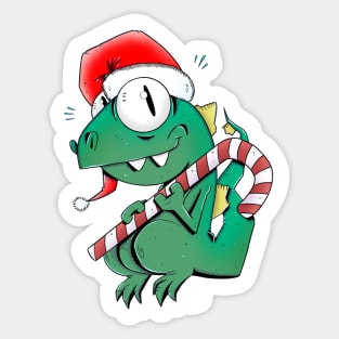 Christmas dino Sticker